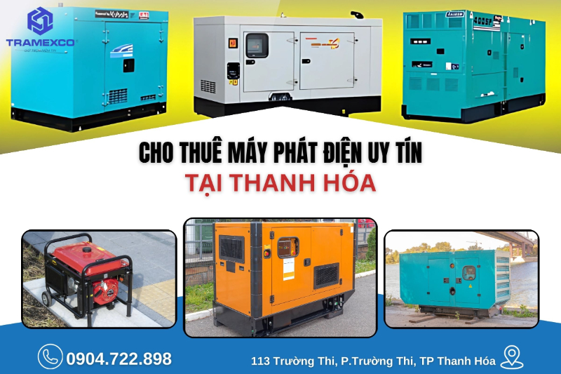 Cho thuê máy phát điện uy tín Thanh Hóa